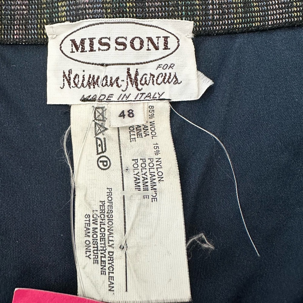 Vintage Missoni for Neiman Marcus Purple Wool Skirt w/ Pockets - Picture 4 of 4